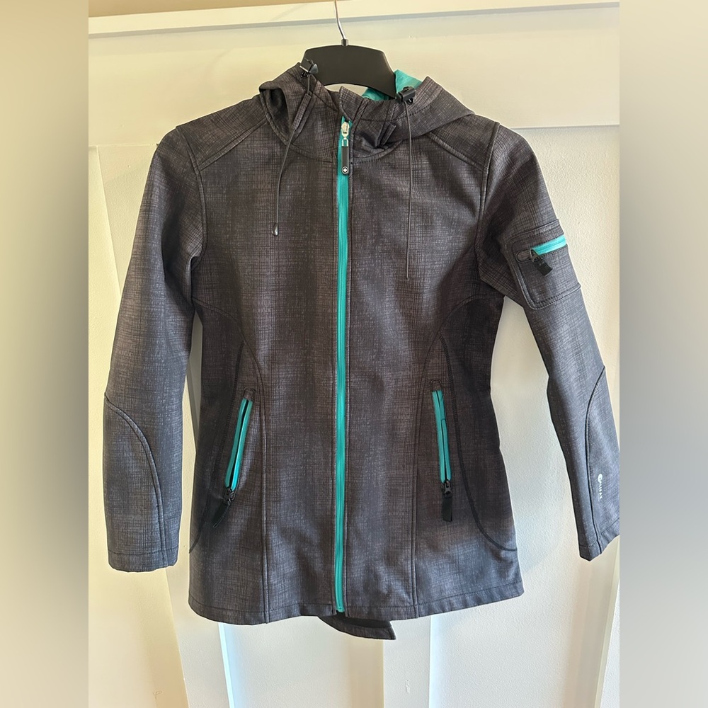 Halifax Traders Gray Jacket with Teal Accents